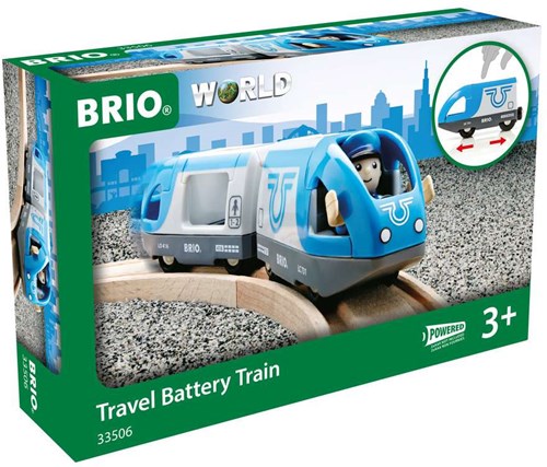 Brio Tren de pasajeros a pilas - Set de tren para niños - 33506