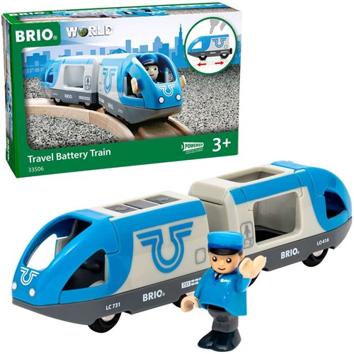 Brio Tren de pasajeros a pilas - Set de tren para niños - 33506-2
