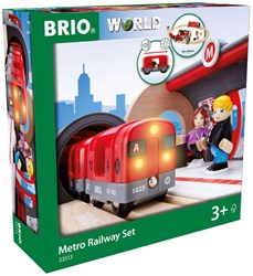 Brio Set de tren metro - Tren de juguete para niños - 33513