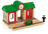 Brio Estación de tren con función de grabación de sonido - juguete de madera interactivo-2