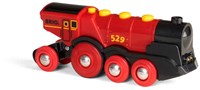 Brio locomotora roja a pilas - tren de juguete - 33592-3
