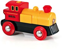 Brio locomotora de juguete a pilas - tren rojo con luz-2