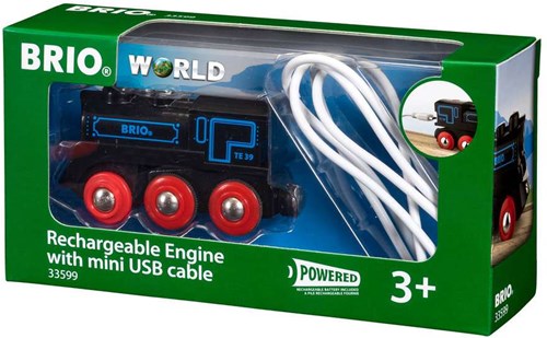 Brio locomotora recargable tren con cable mini USB - 33599 - juguete sostenible
