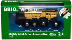 Brio tren de juguete locomotora Mighty Gold de acción con luz y sonido