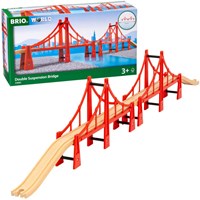 Brio puente colgante de madera - Puente doble para set de tren - 33683-3