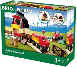 Brio Set de tren granja juguete de madera - 33719 - juguete sostenible