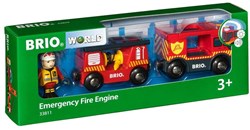 Brio Tren de bomberos - locomotora de juguete con luz y sonido - 33811