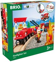 Brio set de tren de bomberos - Juguete temático de bomberos para niños