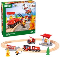 Brio set de tren de bomberos - Juguete temático de bomberos para niños-2