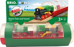 Brio tren de vapor juguete con túnel - set de tren de madera