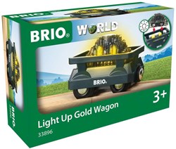 Brio tren de juguete Vagón Dorado con luz - accesorio de tren de madera