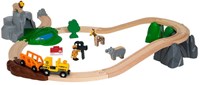 Brio Safari set de tren de juguete - tren de madera con animales-2