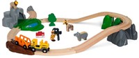 Brio Safari set de tren de juguete - tren de madera con animales-3