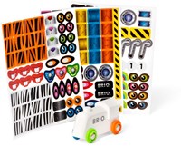 Brio Sticker Train - Tren de juguete de madera con pegatinas para niños-3