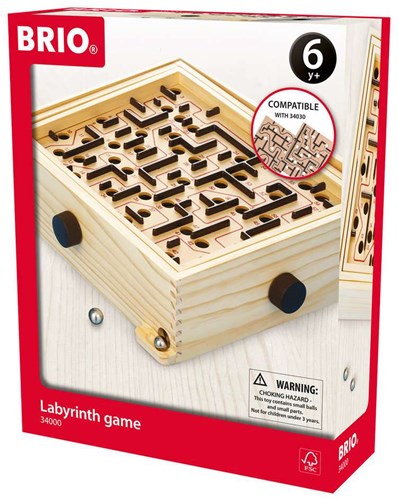 Brio laberinto de madera - juego de habilidad motriz para niños y adultos
