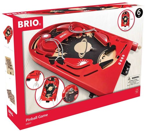Brio pinball de madera Space Safari - Juego de pinball para niños