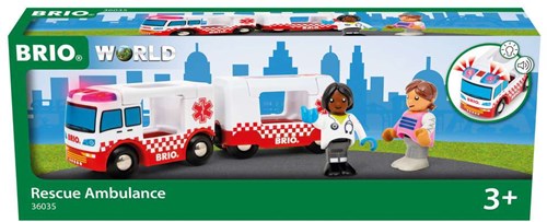 Brio ambulancia de juguete - Rescue Ambulance - vehículo de rescate colorido