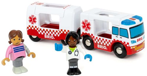 Brio ambulancia de juguete - Rescue Ambulance - vehículo de rescate colorido-3
