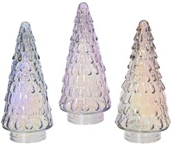 Decoris árbol de Navidad cristal iridiscente decoración 23cm lujo