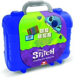 Stitch maletín creativo sellos y colores juguete 81 piezas