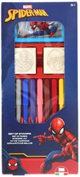 Set de sellos de colores Spiderman 13 piezas juguete creativo niños