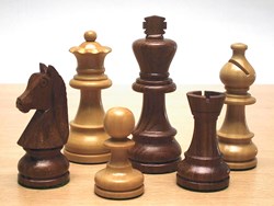 HOT Games Juego de Ajedrez Staunton 4 Palm/Acacia h. LL/V 83mm