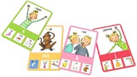 Kosmos juego de cartas cuarteto Las Dulces Hermanas juego educativo de letras-2