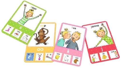 Kosmos juego de cartas cuarteto Las Dulces Hermanas juego educativo de letras-2