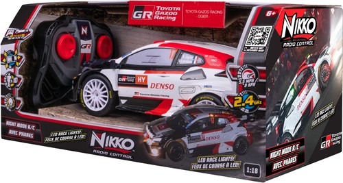 OttoSimon coche RC Toyota Gazoo rally 1:18 con luces LED-3