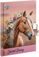 Diario con candado A5 Horse collection 60 páginas para niños