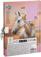 Diario con candado A5 Horse collection 60 páginas para niños-2