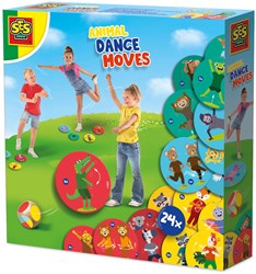 Ses juego de baile animal - cartas creativas y dado para niños