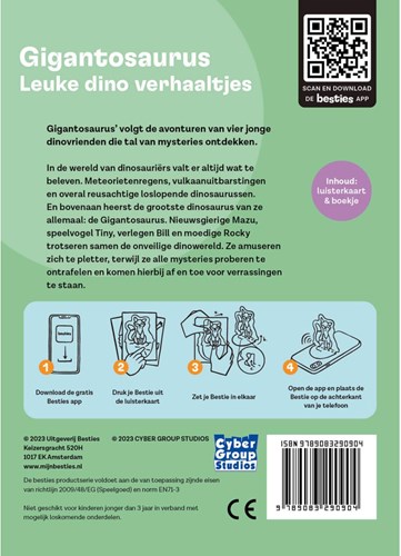 Gigantosaurus audiolibro Besties - Tarjeta de audio aventura dino niños-2