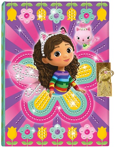 Totum Gabby's Dollhouse diario secreto diamond painting con candado-2