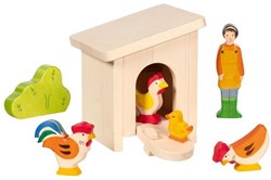 Holztiger gallinero juguete de madera granja