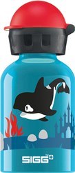 SIGG botella orca familia rosa 0,3L aluminio tapa infantil sin BPA