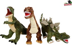 DinoWorld dinosaurio peluche juguete con dientes de plástico 62-73cm