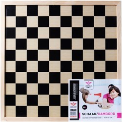Longfield Games tablero de ajedrez y damas madera 40x40 cm doble cara