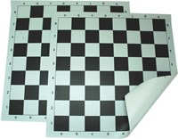 HOT Games tablero de ajedrez vinilo enrollable 55 mm blanco-negro 51 cm juego de mesa