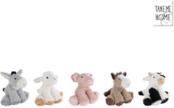 Take Me Home boerderij dieren pluche 5ass 16cm