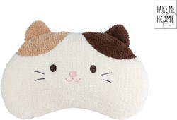 Take Me Home cojín gato peluche 53x33cm almohada abrazo blanco