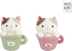 Take Me Home peluche gato taza 18cm juguete regalo niños