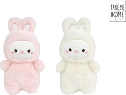 Take Me Home conejo peluche juguete suave 19cm blanco niños