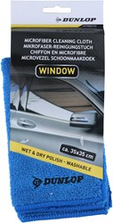 Dunlop paño de microfibra cristal paño limpieza azul 35x35 cm coche