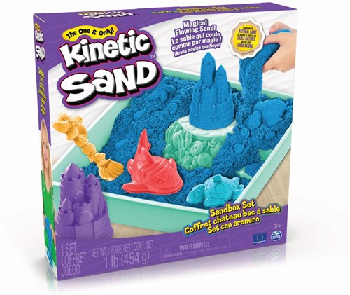 Spin Master Kinetic Sand - Set de Caja de Arena con Arena de Juego y Herramientas