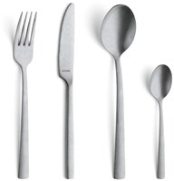Amefa juego de cubiertos vintage stonewash - set de 16 piezas acero inoxidable