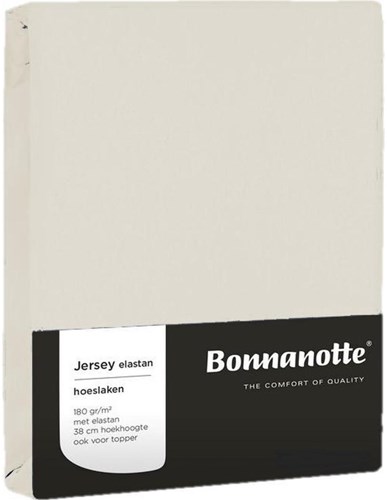 Hoeslaken jersey off white 90x200cm