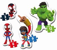 Clementoni puzzle Spidey Marvel para niños - juguete educativo-2