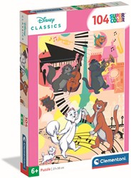 Clementoni puzzle Aristocats foto familiar 104 piezas cartón infantil