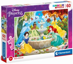 Clementoni puzzle Disney Princess 60 piezas - rompecabezas de cartón colorido